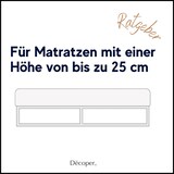 thumbnail of Decoper ® Mako-Feinjersey Spannbettlaken aus 100% Baumwolle | Atmungsaktiv & kuschelig weich | bis 25 cm Matratzenhöhe | 90-100 cm x 200 cm