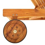 thumbnail of Tumbona de jardín con cojín madera maciza de acacia