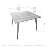 thumbnail of Ócrea Vierkante tafel massief eiken | tafel met 4 poten