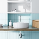 thumbnail of Relaxdays Aufbewahrungskorb 3er Set, Deckel & Stoffeinsatz, Bambus, Bad, Spielzeug, Aufbewahrungsbox, 3 Größen, natur