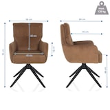 thumbnail of Esszimmerstuhl / Drehstuhl TARUGO Stoff braun hjh LIVING