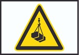thumbnail of Achtung Schwebende Last Symbol A0 (841x1189mm) Schild