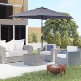 thumbnail of Outsunny Ombrellone da Giardino Inclinabile, Apertura a Manovella