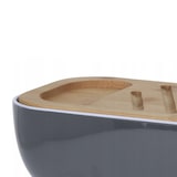 thumbnail of WellHome - Bambus-Brotkorb mit Messer, zweifarbiges Design und farbigem Etui, 40x125x85cm