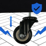 thumbnail of DELUKE® Kaminholzregal innen Metall SATLO mit Rollen Brennholzregal innen Kaminholzständer Kaminholzhalter Feuerholzregal Schwarz, 25x100x125cm