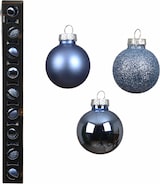 thumbnail of 9 Weihnachtskugeln Glas 3cm Christbaumkugeln Weihnachtsbaumkugeln Christbaumschmuck Weihnachtsbaumschmuck Dämmerungsblau