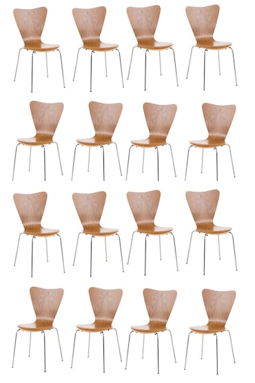 Set 16 Sedie Impilabili Calisto Rovere