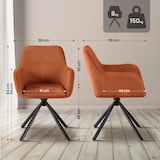 thumbnail of Chaise de salle à manger Tipton Cord Orange