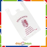 thumbnail of DayBays 1000 Stk. Hemdchentragetaschen 28+14x48 cm HDPE Mit Druck "DÖNER KEBAB"