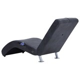 thumbnail of vidaXL Massage Chaiselongue mit Kissen Grau Wildleder-Optik