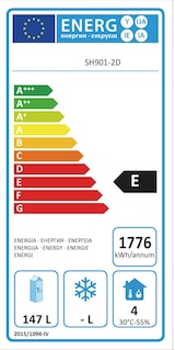 thumbnail of GastroHero Kühltisch Mini Edelstahl GN 1/1 1 Tür 2 Schubladen statische Kühlung +2 °C bis +8 °C 230 V Profi Gastronomie ECO 1/2 900x700x870 mm