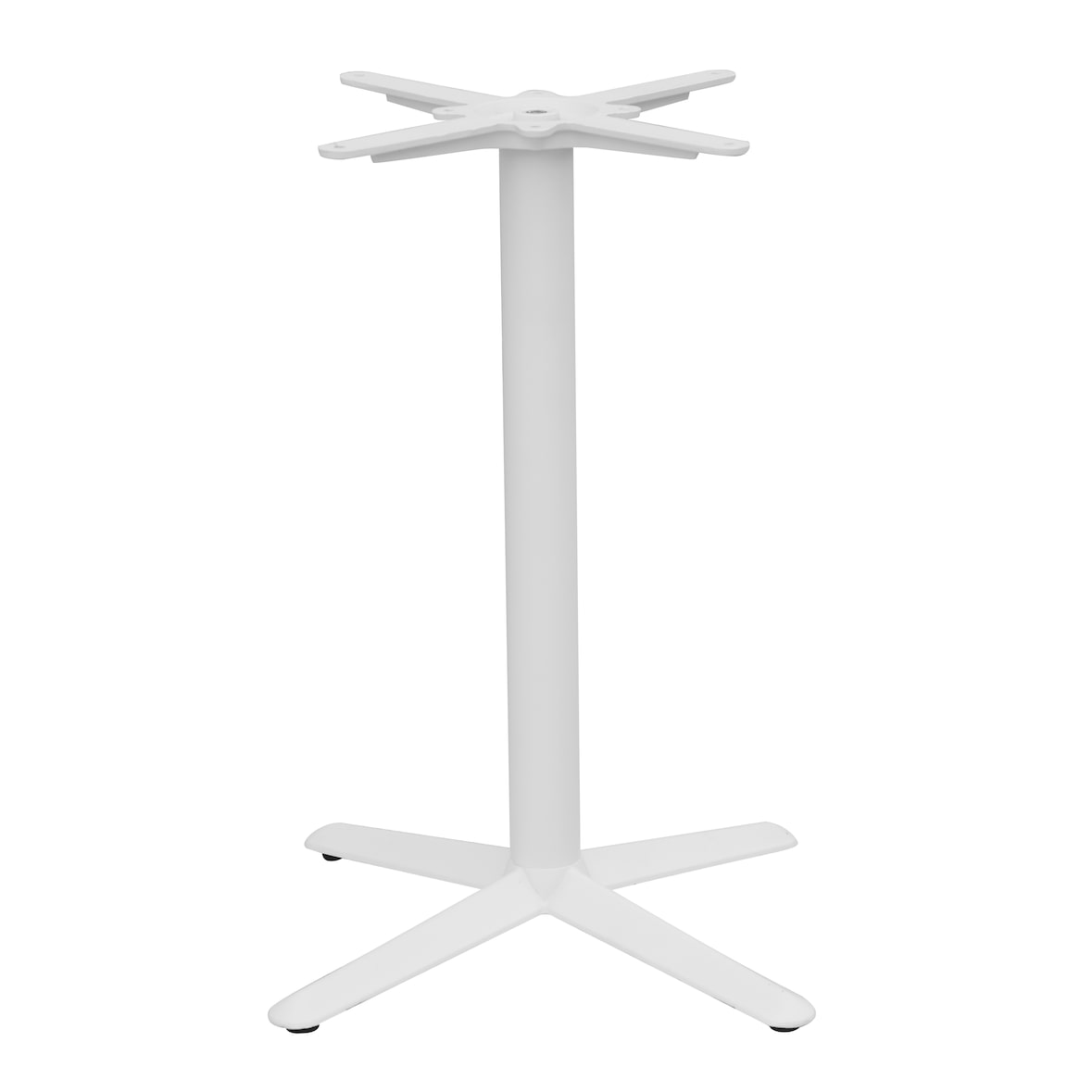 base per tavolo in ghisa ed acciaio,misura 60x60x72,colore bianco