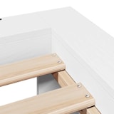 thumbnail of vidaXL Massivholzbett ohne Matratze Weiß 100x200 cm Kiefernholz