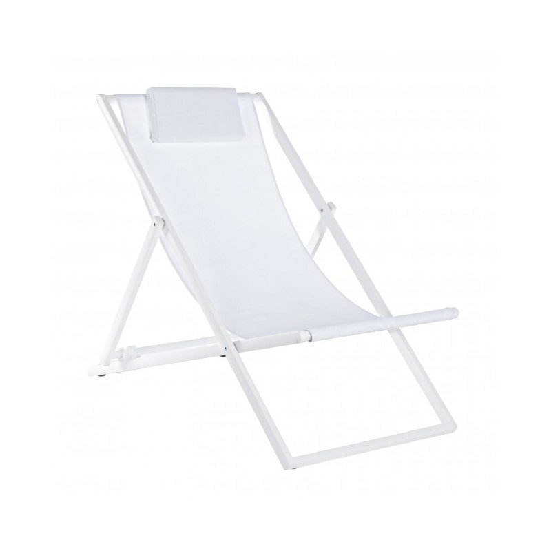 Sdraio taylor bianco bizzotto 662087 arredamento per esterno