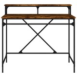 thumbnail of vidaXL Schreibtisch Räuchereiche 100x50x90 cm Holzwerkstoff und Eisen