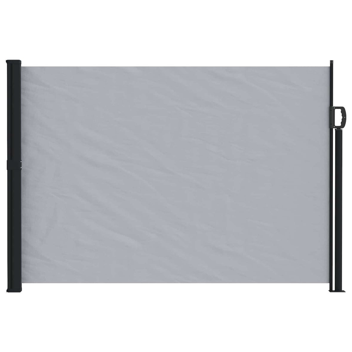 vidaXL Ausziehbares Seitenmarkise Grau 600 x 160 cm Polyester