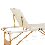 thumbnail of 3 Zonen Massageliege-Set Daniel mit Polsterung, Rollen und Holzgestellbeige