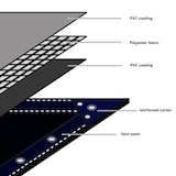 thumbnail of vidaXL Dekzeil 650 g/m² 4x4 m groen
