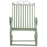 thumbnail of Lot de 2 Fauteuils à bascule d'extérieur Smilla en fer forgé Vert antique