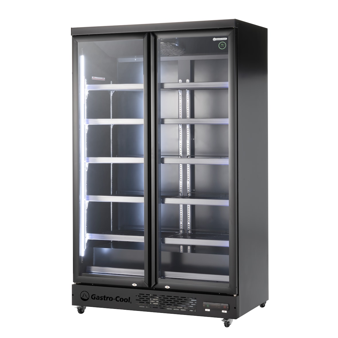 Gastro-Cool - Kiosk Kühlschrank mit LED Beleuchtung - schwarz - GD1050