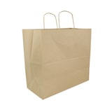 thumbnail of MONOUSO - Papieren zak met handgrepen kraft bruin 115g/m² 31+20x32cm (25 stuks)