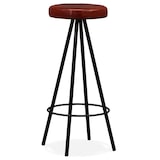 thumbnail of vidaXL Barkrukken 4 st echt leer