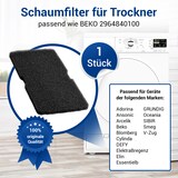 thumbnail of Schwammfilter passend wie Beko 2964840100 Filter 240x155mm für TKF745 Trockner
