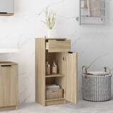 thumbnail of vidaXL Badschrank Sonoma-Eiche 32x33,5x90 cm Holzwerkstoff