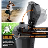 thumbnail of Arendo Eiweißshaker 800 ml, Protein Shaker, verschließbar, BPA-frei, spülmaschinengeeignet, Kunststoff, 4-tlg., Sport