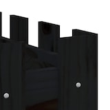 thumbnail of Helloshop26 - Hochbeet für Pflanzen Blumen Terrasse Garten Gartengestaltung mit Zaun 150 x 50 x 50 cm massive schwarze Kiefer 02_0039799