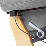 thumbnail of MCA Relaxsessel Calgary 2, Fernsehsessel Sessel, Stoff/Textil 150kg belastbar ~ hellgrau, naturbraun