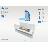 thumbnail of PURLINE Biolareira de mesa com vidro temperado ONIROS W