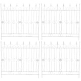 thumbnail of Conjunto de 4 cercas de jardim acelga branco antigo.