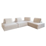 thumbnail of KAWOLA Modulsofa WIOLO SOFT 4 Module 4 Rückenkissen Cord cremeweiß