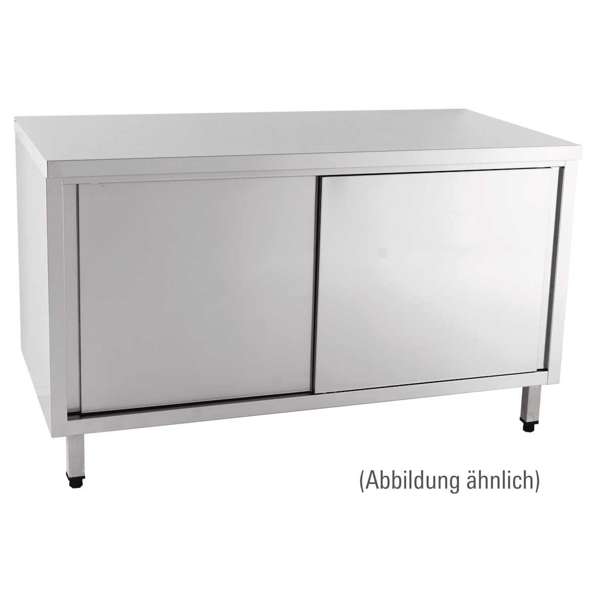 Arbeitsschrank mit Schiebetüren ohne Aufkantung 1800 x 600 x 850 mm