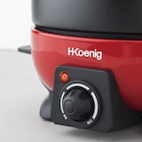 thumbnail of H.Koenig ALP1800 elektrisches Fondue Set / 6 Personen / 6 Fonduegabeln / Temperatur 25°C bis 190°C / 2 L / Antihaftbeschichtung