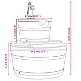 thumbnail of vidaXL Gartenbrunnen mit Pumpe 44,5x44,5x58 cm Massivholz Tanne