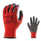 thumbnail of Coverguard - Gants manutention rouge gris EUROLITE 13L850 (Pack de 10) Rouge / Gris Taille 9