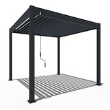 thumbnail of Weide Deluxe & Classic | Pergola Aluminium freistehend | 6 x 6 M | Lamellendach anthrazit + Verbindungskit 3 Meterㅤ