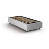 thumbnail of Dmora Einzelbett Ilaria, Containerbett mit Stoffbespannung, 100% Made in Italy, Frontöffnung, passend für Matratze Cm 90x190, Weiß