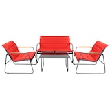 thumbnail of VCM Gartenmöbel-Set Sitzkissen Rot H. 76 x B. 222 x T. 119 cm