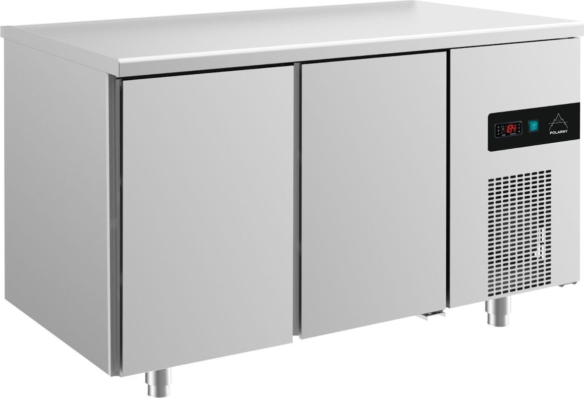 Gastro Kühltisch Umluftkühlung 2 Türen, 1400x700x850mm 281l -2/+8°C