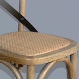 thumbnail of Bolero houten barkruk met gekruiste rugleuning naturel