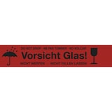 thumbnail of Paketband, "Vorsicht Glas!" - Rolle à 66 m - 50 mm