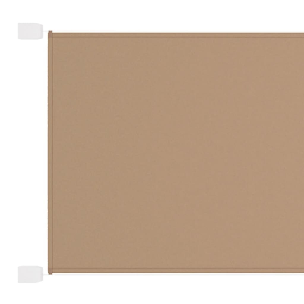 vidaXL Senkrechtmarkise Taupe 140x420 cm Oxford-Gewebe
