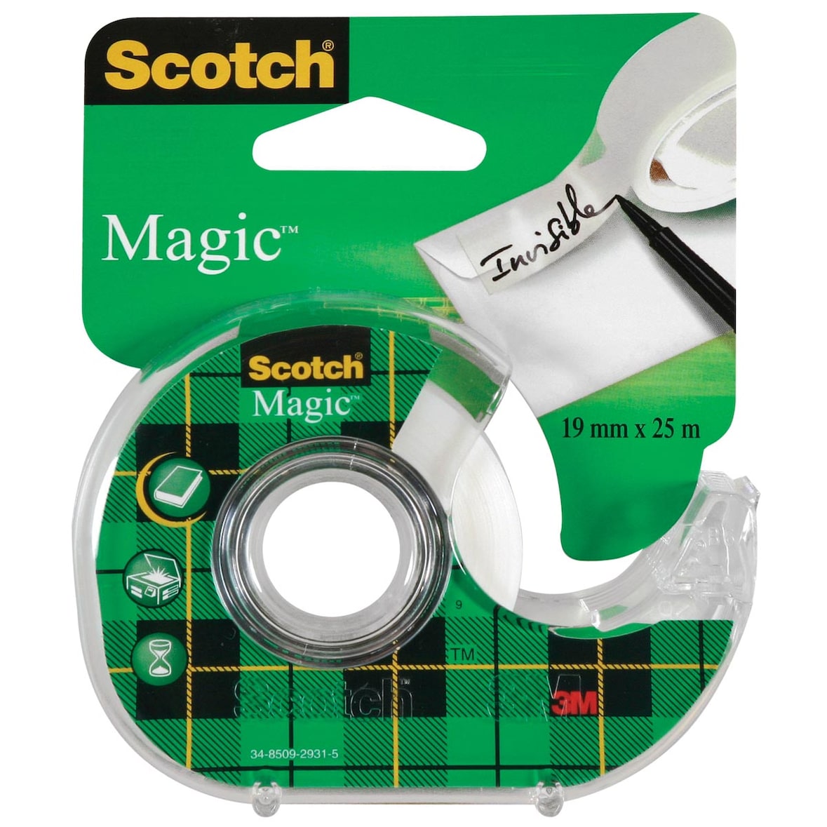 Scotch Rouleau adhésif invisible Magic + dévidoir