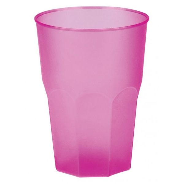 432 Mehrweg Becher pink rosa Plastikbecher 300ml Wiederverwendbar Frost bunt