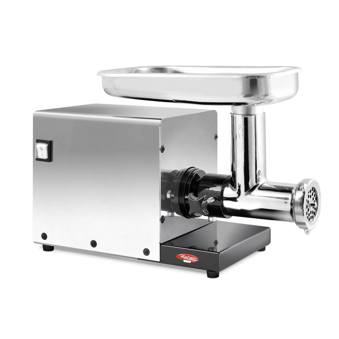 Picadora de carne N.8 eléctrica INOX 450 W M63A 3B carcasa cerrada