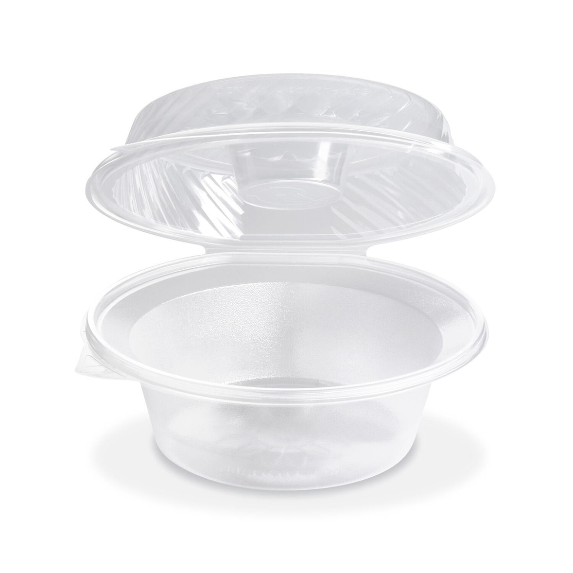 125x Salatschalen klar mit Dipfach im Domdeckel 2100ml PP