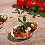 thumbnail of PAPSTAR 500 Fingerfood - Schalen, Zuckerrohr "pure" 20 ml 8 cm x 5 cm weiss "Egg"